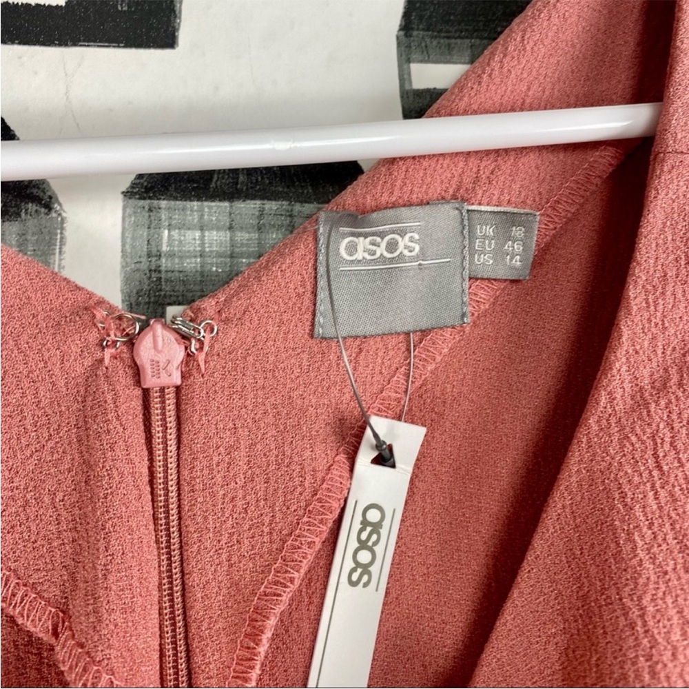 ASOS - women’s short sleeve lined dress NWT - Picture 5 of 7